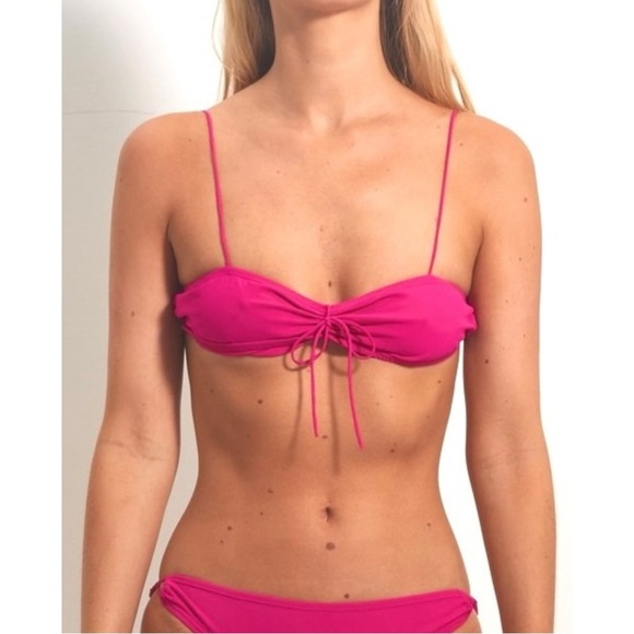 Maryam Nassir Zadeh Other - [relisted] NWOT Maryam Nassir Zadeh Rio Pink Fuchsia Bandeau Bikini Swim Top